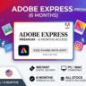 Adobe Express Premium (6 месяцев) – Ключ GLOBAL