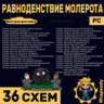 РАВНОДЕНСТВИЕ МОЛЕРОТА | 36 схем Полный комплект | священная книга Молерота