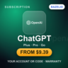 ChatGPT Plus / Pro / Go — подписка на ваш аккаунт · 1 месяц · оплата РФ
