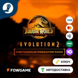 🔵 Jurassic World Evolution 2: Cretaceous Predator Pack DLC (РУ СНГ) 🔑КЛЮЧ STEAM