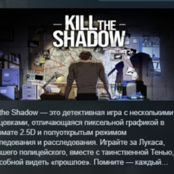 Kill The Shadow АВТОДОСТАВКА STEAM GLOBAL МГНОВЕННО ЛИЦЕНЗИЯ