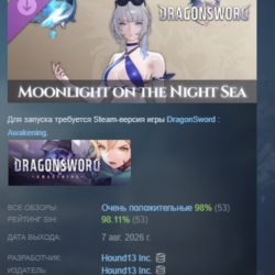 DragonSword : Awakening - Costume : Moonlight on the Night Sea DLC STEAM МГНОВЕННО