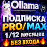 OLLAMA ПОДПИСКА - PRO | MAX НА 1 МЕСЯЦ  [БЕЗ ВХОДА]