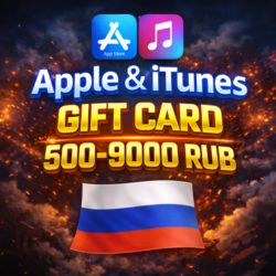ПОДАРОЧНАЯ КАРТА APPLE ITUNES РОССИЯ | 500-9000 РУБЛЕЙ | GIFT CARD APP STORE RU