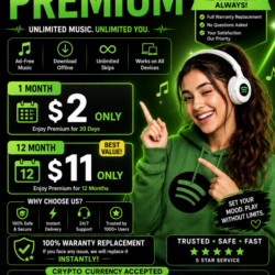 Spotify Premium 12 Months $11 | Own Account Activation