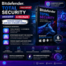 Bitdefender Total Security - 6 месяцев до 05.02.2027 (Аккаунт)