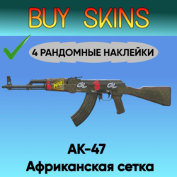 AK-47 | Африканская сетка ( 4 рандомные наклейки )