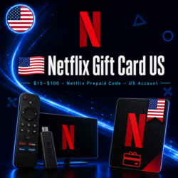 Netflix Gift Card US | $15–$100 – Netflix Prepaid Code – US аккаунт