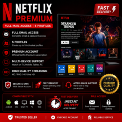 Netflix Premium | Полный доступ к почте | 5 профилей | Быстрая доставка