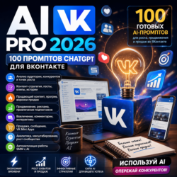 100 промптов ChatGPT для ВКонтакте — AI VK Pro 2026