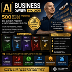 500 промптов ChatGPT для бизнеса — AI Business Owner Pro 2026