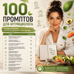 100 промптов ChatGPT для нутрициологов — AI Nutrition Pro 2026: меню, питание