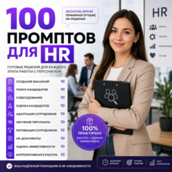 100 промптов ChatGPT для HR — AI HR Pro 2026: подбор, кандидаты