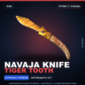 Наваха | Tiger Tooth | Прямо с завода · Скин Counter-Strike 2
