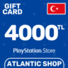 Карта Пополнения PSN 4000 TL (TRY) Турция