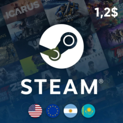 Steam карта пополнения 1,2 USD