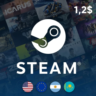 Steam карта пополнения 1,2 USD