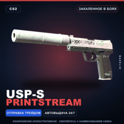 USP-S | Printstream | Закаленное в боях · Скин Counter-Strike 2