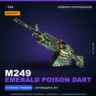 StatTrak M249 | Emerald Poison Dart | Немного поношенное · Скин Counter-Strike 2