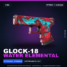Glock-18 | Water Elemental | Прямо с завода · Скин Counter-Strike 2