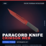 Паракорд-нож | Crimson Web | После полевых испытаний · Скин Counter-Strike 2