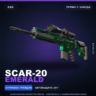 SCAR-20 | Emerald | Прямо с завода · Скин Counter-Strike 2