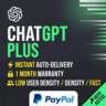 ChatGPT Plus ⚡ Мгновенная автовыдача 🔑 Гарантия 1 Месяц Paypal
