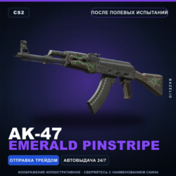 AK-47 | Emerald Pinstripe | После полевых испытаний · Скин Counter-Strike 2