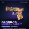 Glock-18 | Umbral Rabbit | Прямо с завода · Скин Counter-Strike 2