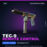 Tec-9 | Remote Control | Закалённое в боях · Скин Counter-Strike 2