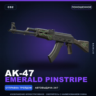 AK-47 | Emerald Pinstripe | Поношенное · Скин Counter-Strike 2