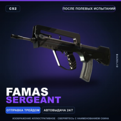 FAMAS | Sergeant | После полевых испытаний · Скин Counter-Strike 2