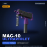 StatTrak™ MAC-10 | Ultraviolet | Поношенное · Скин Counter-Strike 2