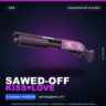 Sawed-Off | Kiss¦Love | Закалённое в боях · Скин Counter-Strike 2