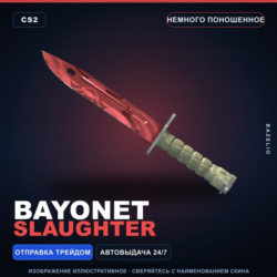 Bayonet | Slaughter | Немного поношенное · Скин Counter-Strike 2