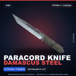 Paracord Knife | Damascus Steel | Прямо с завода · Скин Counter-Strike 2
