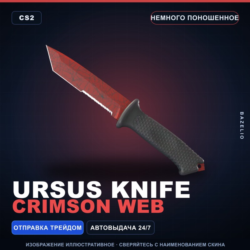Ursus Knife | Crimson Web | Немного поношенное · Скин Counter-Strike 2