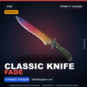 StatTrak™ Classic Knife | Fade | Прямо с завода · Скин Counter-Strike 2