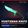 Huntsman Knife | Gamma Doppler Phase 2 | Прямо с завода · Скин Counter-Strike 2