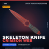 StatTrak™ Skeleton Knife | Crimson Web | После полевых испытаний · Скин CS2
