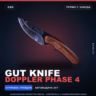 Gut Knife | Doppler Phase 4 | Прямо с завода · Скин Counter-Strike 2