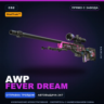 StatTrak™ AWP | Fever Dream | Прямо с завода · Скин Counter-Strike 2