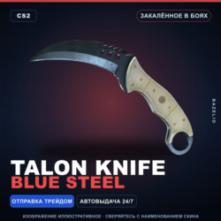 Talon Knife | Blue Steel | Закалённое в боях · Скин Counter-Strike 2