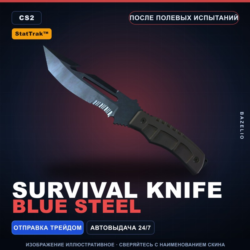 StatTrak™ Survival Knife | Blue Steel | После полевых испытаний · Скин CS2