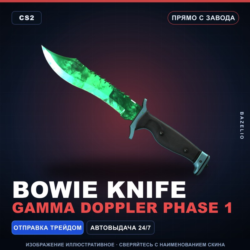 Bowie Knife | Gamma Doppler Phase 1 | Прямо с завода · Скин Counter-Strike 2