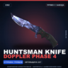 Huntsman Knife | Doppler Phase 4 | Прямо с завода · Скин Counter-Strike 2