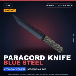 StatTrak™ Paracord Knife | Blue Steel | Немного поношенное · Скин Counter-Strike 2