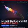 Huntsman Knife | Marble Fade | Немного поношенное · Скин Counter-Strike 2