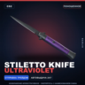 Stiletto Knife | Ultraviolet | Поношенное · Скин Counter-Strike 2