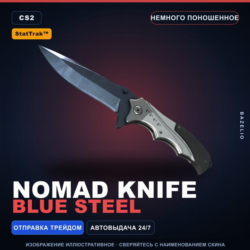 StatTrak™ Nomad Knife | Blue Steel | Немного поношенное · Скин Counter-Strike 2